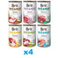 BRIT Pate&Meat Mix Geschmacks 24x400 g Pastete für Hunde