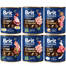 BRIT Premium by Nature Mix Geschmacks 6x800 g Nassfutter für Hunde