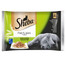 SHEBA Beutel 4x85g Fine Flakes in Jelly – Nassfutter für Katzen in Gelee (mit weißem Fisch, Lachs, Truthahn, und Huhn)