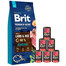 BRIT Premium By Nature Sensitive Lamb 15 kg + Nassfutter mit Rind 6x400 g
