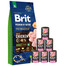 BRIT Premium By Nature Adult Extra Large XL 15 kg + Nassfutter mit Pute 6x400 g