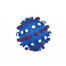 PET NOVA DOG LIFE STYLE Kauspielzeug mit Pfoten Motiv 8,5cm blau