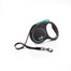 FLEXI Automatik-Leine Black Design S Gurt 5 m blau
