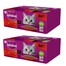 160 x 85 g WHISKAS Nassfutter für adulte Katzen in Sauce Rind, Huhn, Lamm, Geflügel
