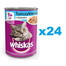 WHISKAS Adult 24x400 g - Nassfutter mit Thunfisch in Gelee für adulte Katzen