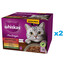 WHISKAS Adult Pure Delight in Gelee 48x85 g mit Rind Huhn Lamm Geflügel