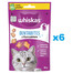 WHISKAS Dentabites 6x40 g: Zahnpflege für adulte Katzen