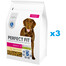 PERFECT FIT Adult 1+ 3x2,6kg: Trockenvollnahrung mit Huhn für adulte Hunde großer Rassen