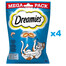 DREAMIES Mega Pack 4x180g- Leckere Katzenleckerlis mit Lachsgeschmack