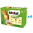 KITEKAT 48x85 g Vollwertiges Nassfutter in Gelee für ausgewachsene Katzen mit Huhn, Pute und Geflügel.