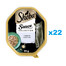 SHEBA Sauce Collection 22x85 g: Nassvollnahrung für adulte Katzen mit Kalbfleisch in heller Sauce