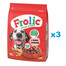 FROLIC Naturally Irresistible 3x2,6 kg: Halbfeuchte Vollnahrung für ausgewachsene Hunde mit frischem Rindfleisch