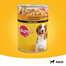 PEDIGREE Adult Dose 400g : Nassfutter mit Huhn und Karotten für adulte Hunde in Gelee