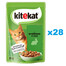 KITEKAT 28x85 g: Kaninchen in Soße für adulte Katzen