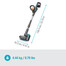 GARDENA Akku-Terrassenbürste AquaBrush Patio 03/18V P4A mit wiederaufladbarer Batterie