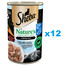 SHEBA 12x400 g Nature's Collection: Nassvollnahrung für adulte Katzen mit Weißfisch, Leber und Karotten in Terrine