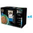 SHEBA Selection 48x85 g: Nassvollnahrung für adulte Katzen mit Lachs und schwarzem Kabeljau, Weißfisch, Meeresfisch, Kabeljau in Sauce
