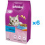 WHISKAS Adult 6x1,4 kg: Trockenvollnahrung für adulte Katzen mit leckerem Thunfisch