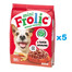 FROLIC Mini Naturally Irresistible 5x800 g: Halbfeuchtes Hundefutter für kleine Rassen mit frischem Rindfleisch