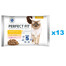 PERFECT FIT Sensitive 1+ 52x85 g : Nassfutter mit Huhn, Lachs für adulte Katzen in Soße
