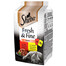 SHEBA Tüte 6x50g Fresh & Fine - Katzennassfutter in Sauce (Huhn, Rind, Ente)
