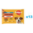 PEDIGREE Adult Mix 52x100g: Nassfutter für adulte Hunde mit Rindfleisch und Leber und mit Geflügel, in Gelee.