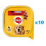 PEDIGREE Adult 10x300 g  Nassfutter mit Rind und Leber für Hunde