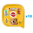 PEDIGREE  Adult 10x300 g  Nassfutter mit Huhn und Fischölmousse für Hunde