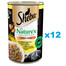 SHEBA 12x 400 g Nature's Collection: Nassvollnahrung mit Hühnerfleisch und Fischöl mit einer Beilage aus Süßkartoffeln und grünen Bohnen in Sauce