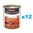 ANIMONDA GranCarno Schweinefleisch mit Geflügelherzen für Hunde 12x800 g