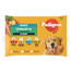 PEDIGREE Adult Vitality+ z warzywami saszetki 4x85 g mokra karma pełnoporcjowa dla dorosłych psów z wołowiną i wątróbką, marchewką i groszkiem, z kurczakiem i ziemniakami, z rybą i marchewką, z drobiem, marchewką i groszkiem w sosie
