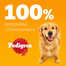 PEDIGREE Adult Vitality+ z warzywami saszetki 4x85 g mokra karma pełnoporcjowa dla dorosłych psów z wołowiną i wątróbką, marchewką i groszkiem, z kurczakiem i ziemniakami, z rybą i marchewką, z drobiem, marchewką i groszkiem w sosie