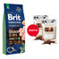 BRIT Premium By Nature Junior Extra Large XL Chicken 15 kg + WOOLF Chicken And Rawhide Twister 2 x 100g Trockenhaut umhüllt mit Hähnchen GRATIS