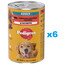 PEDIGREE Adult 6x1200g:  Nassvollnahrung für adulte Hunde, mit einer Mischung aus Rindfleisch und Leber, in Gelee