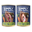 SIMPLY FROM NATURE Mokra karma dla psa bażant z marchewką + kaczka z marchewką 400 g x 12 szt.