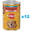 PEDIGREE Adult 12x1200g: Nassvollnahrung für adulte Hunde, mit einer Mischung aus Rindfleisch und Leber, in Gelee