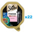 SHEBA Finesse 22x85 g: Nassvollnahrung für adulte Katzen mit Lachs in Mousse