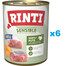 RINTI Sensible Indyk z marchewką 6x800 g