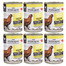 WIEJSKA ZAGRODA Nassfutter mit Huhn Monoprotein für adulte Katzen 6x400 g