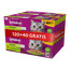 WHISKAS Adult 120x85g Nassfutter für Katzen in Gelee mit Fisch Geschmacks (mit Huhn, Lachs, Rind, Thunfisch) + 40 Beutel GRATIS