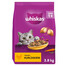 WHISKAS Trockenfutter mit Huhn für adulte Kaztzen 7,6 kg (2x3,8 kg)