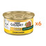 GOURMET Gold Succulent Delights Nassfutter mit Huhn für adulte Katzen 6x85g
