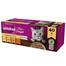 WHISKAS Adult Poultry Flavours - Katzenfutter in Gelee (Huhn, Ente, Geflügel, Pute) 4x40x85g