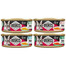 VOSKES Soup Mix Geschmacks Suppe mit Rind, Huhn, Lachs und Thunfisch für Katzen getreidefrei 4x50g