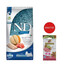 FARMINA N&D Ocean Dog Adult Mini Lachs, Kabeljau, Melone 7 kg + Snack Dental Treat Pork Mini 60 g GRATIS!