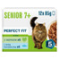 PERFECT FIT Senior 7+ Nassfutter mit Pute und Ozeanfisch für ältere Katzen 12 x 85g