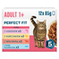 PERFECT FIT Adult 1+ Nassfutter mit Lachs, Huhn, Rind und Ozeanfisch für adulte Katzen 12 x 85g