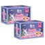 BRIT Family Plate Jelly Mix Geschmacks in Gelee Huhn, Rind, Lachs, Forelle für Katzen 24x85 g