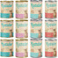 KATIDO Adult Nassfutter Mix Geschmacks Kalb, Kaninchen, Pute, Ente, Rind für adulte Katzen 12x400g