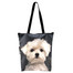 FERA Klassische Einkaufstasche mit dem Hund Malteser